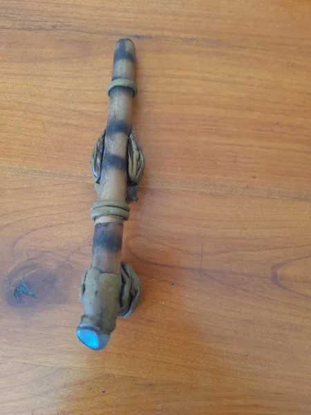 Pipe artisanale ethnique chouette en bambou - Collection - Saint-Satur (18300)