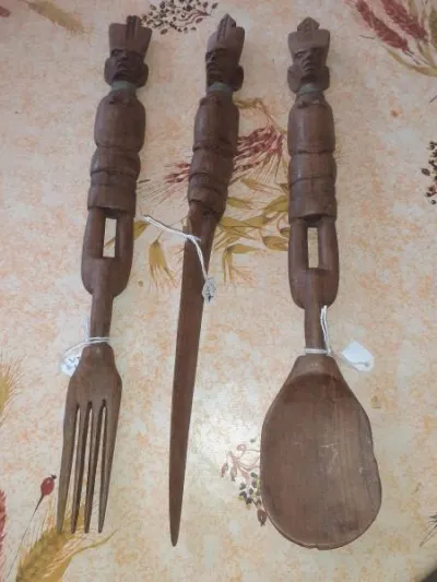 Lot 3 ustensiles de cuisine en bois - photo 2