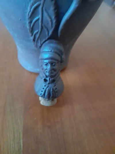 Ancienne bouteille vide en grès calvados morin - Collection - Saint-Satur (18300)