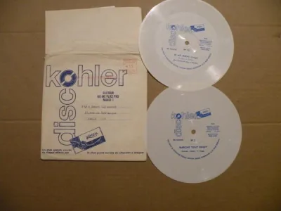 Brade 2 disques publicité chocolat kohler - flexi - CD, DVD & Vinyles - Corbeilles (45490)