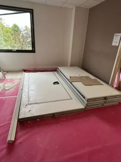Cloison mobile algaflex avec porte intégrée - photo 3