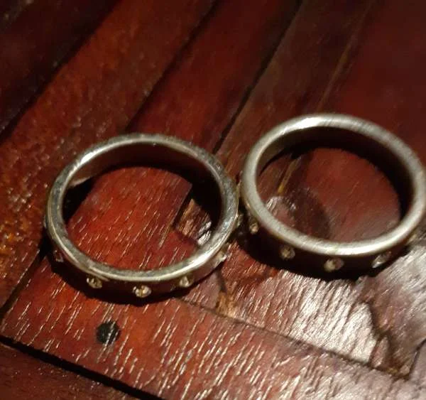 Lot 2 bagues anneaux acier inoxydable - Bijoux & Montres - Saint-Satur (18300)