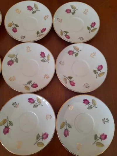 Lot 10 soucoupes porcelaine de gien - photo 2