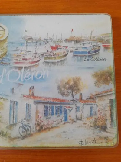 Dessous de plat en verre ile d'oleron - photo 4