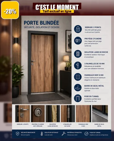 Porte blindée pour votre entrée de maison - Bricolage