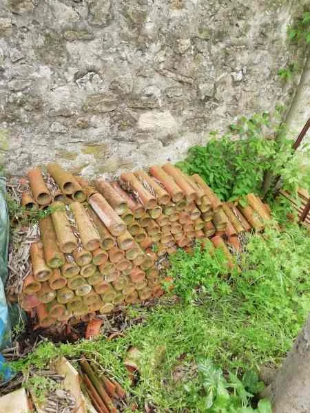 200 drains anciens en terre cuite - Collection - Teyran (34820)