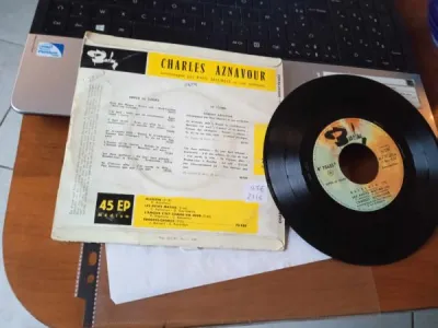 45t " charles aznavour " - photo 2