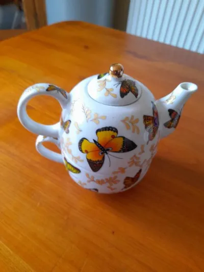 Ensemble petite théière et tasse en porcelaine - photo 4