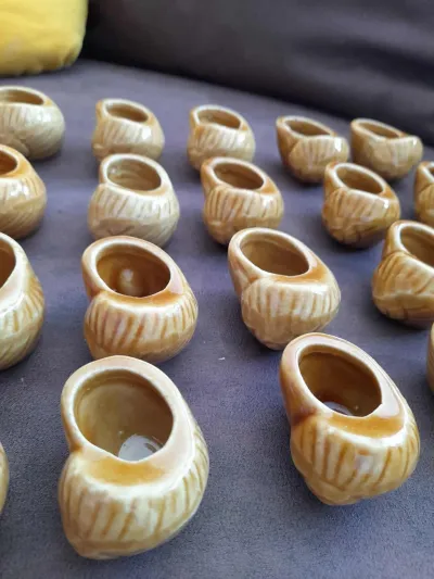 LOT DE 21 Coquilles d'Escargots en Pocelaine - photo 3