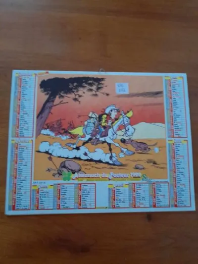 Almanach du facteur 1992 -lucky luke - la poste - photo 3
