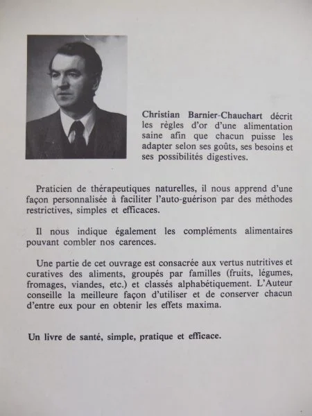 L'alimentation qui guerit barnier-chauchart tb et - Livres - Anglet (64600)