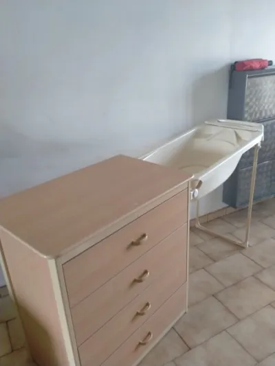 Commode à langer 4 tiroirs avec baignoire - photo 3
