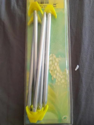 5 piquets clous de tente , peche , camping dural - Sport