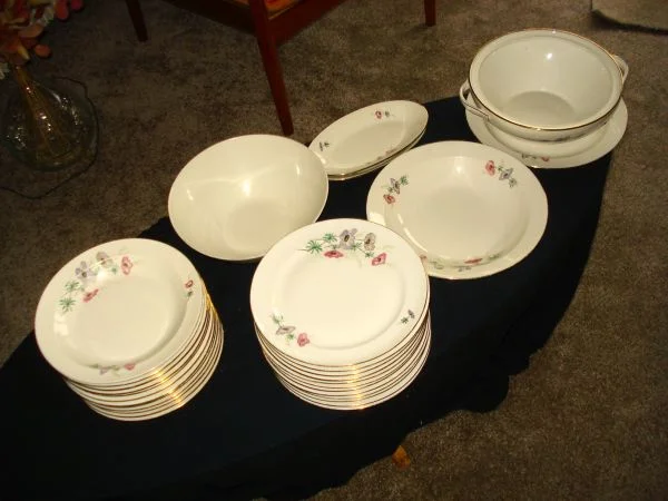 Beau service 42 pièces porcelaine vintage 1965 - Vins & Gastronomie - Monnetier-Mornex (74560)