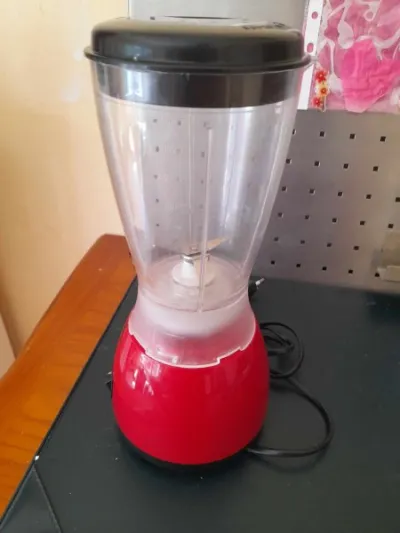 Blender 600 ml - rouge et bol en plastique - photo 2
