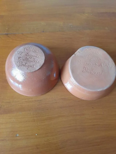 Ensemble bol et plat à olives,poteries portuguaise - Collection - Saint-Satur (18300)