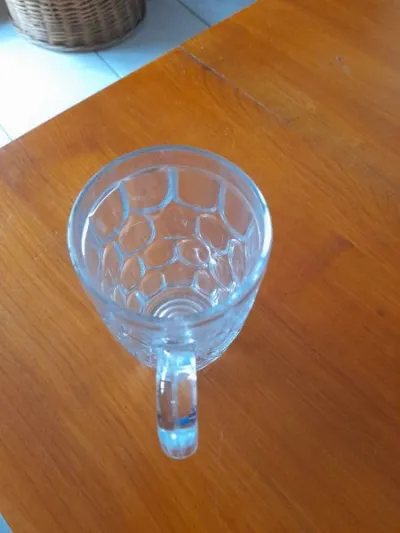 Chope en verre striée - vintage - photo 4