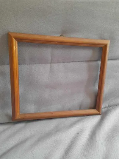 Ancien cadre en bois moulé 24 x 20 cm - photo 2