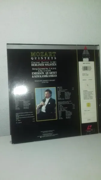 Laserdisc video "clarinet quintert k581" - CD, DVD & Vinyles - Saint-Satur (18300)