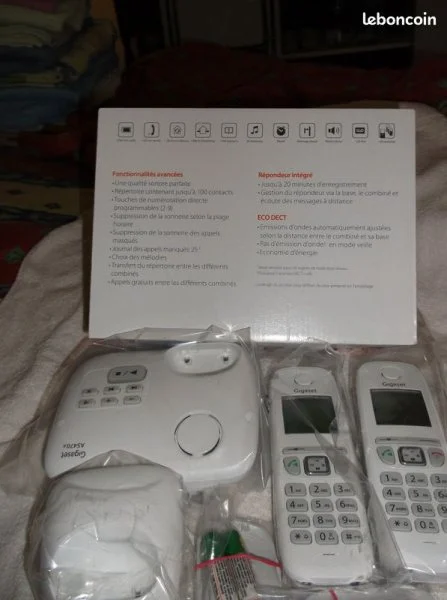 Téléphone duo gigaset as 470 a avec répondeur neu - Téléphonie - Soullans (85300)