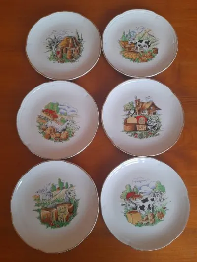 Lot 6 assiettes à desserts ,fromage - photo 3