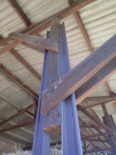 Charpente de grange 7 fermes - photo 2