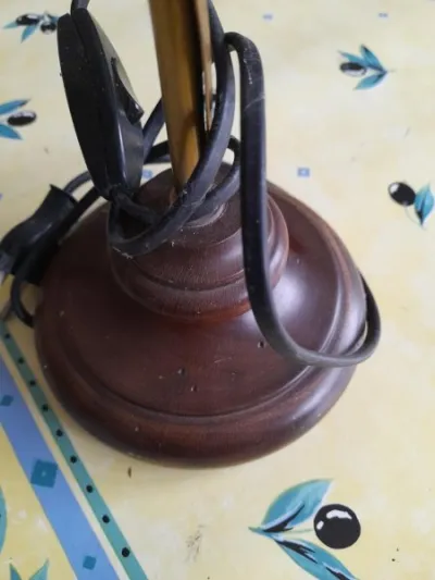 Lampe de table col de cygne - globe tulipe - photo 3