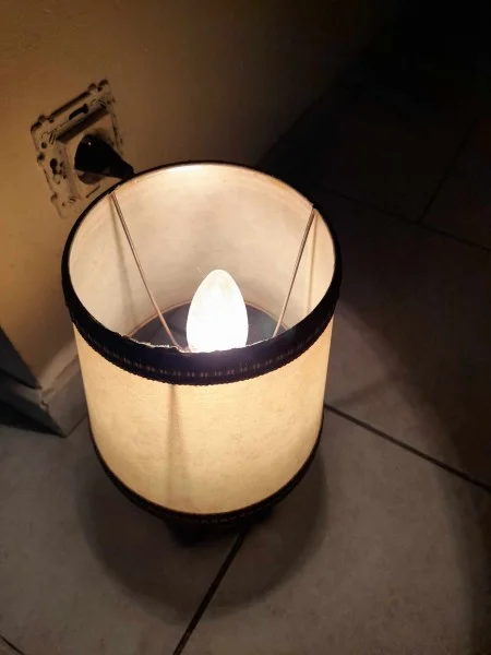 Ancienne lampe de chevet en bois style chandelier - Décoration - Saint-Satur (18300)