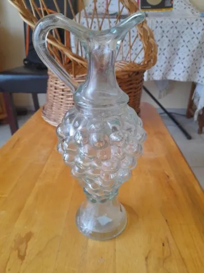 Pichet en verre forme grappe de raisin - photo 2