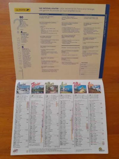 Almanach du facteur 1997- animaux - la poste - Collection - Saint-Satur (18300)