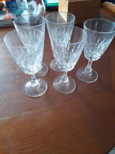 Lot 5 verres taillés en cristal - photo 4
