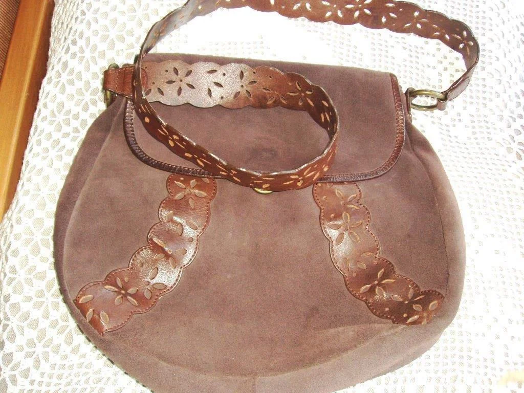 Sac à main daim et cuir "Un1Deux2Trois3" - Sacs & Maroquinerie - Paris 16e Arrondissement (75016)