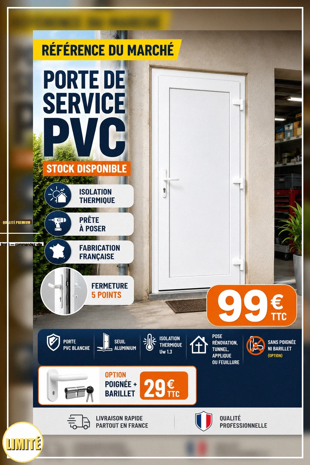 Porte blindée pour projet d'appartement - Bricolage - Saint-Brieuc (22000)