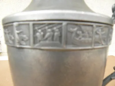 Grande cruche en étain ancien haut 25 cms - photo 2