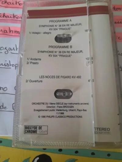 Cassette audio " mozart " - photo 3