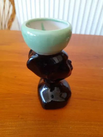 Petiti vase - bustier tete africaine en céramique - Décoration - Saint-Satur (18300)