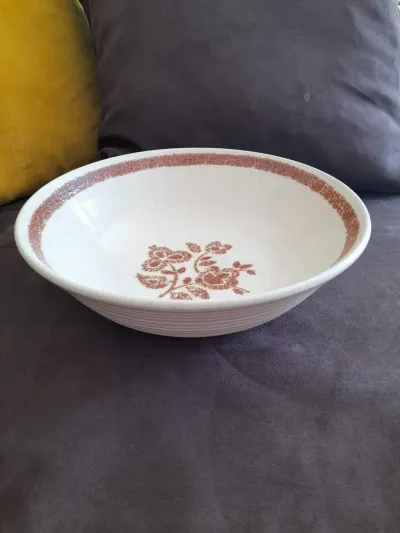 Grand Saladier ou Plat Creux en Grès Beige Mouchet - Arts de la Table - Saint-Satur (18300)