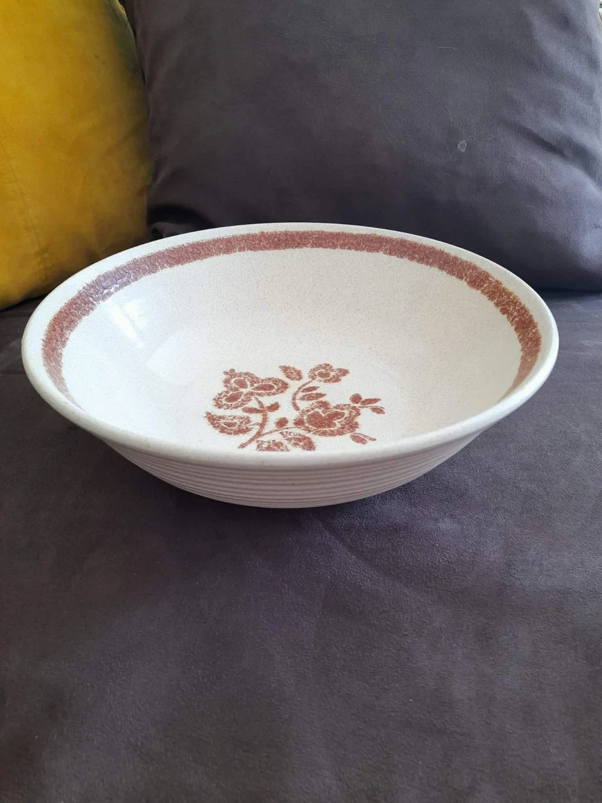Grand Saladier ou Plat Creux en Grès Beige Mouchet - Arts de la Table - Saint-Satur (18300)