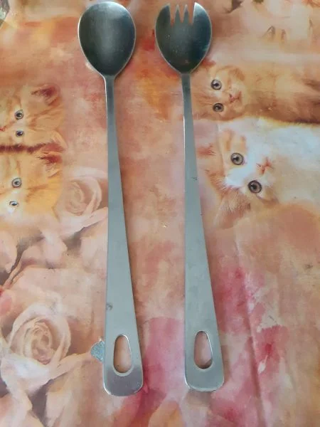 Ensemble couvert à salade prestige stainless inox - Collection - Saint-Satur (18300)