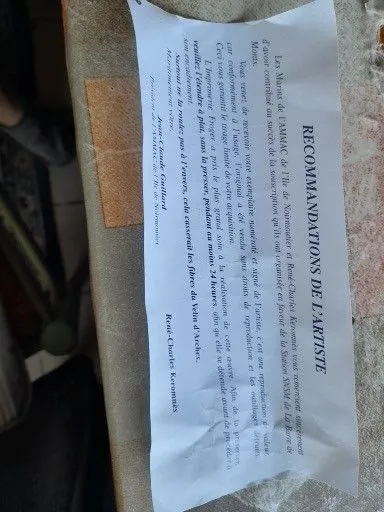 Vend lithographie rené charles de keromnès - photo 2