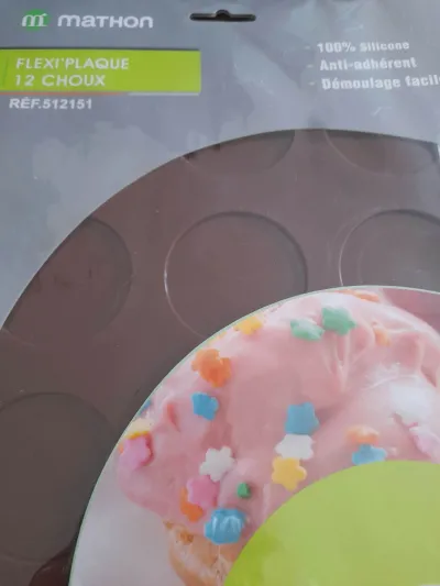 Mathon - Plaque à Pâtisserie en Silicone  12 Choux - photo 3