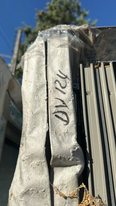 Fenêtre deux vantaux en alu champagne - photo 2