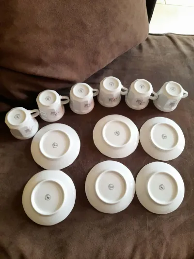 Triptis Porzellan-Lot de 6 Tasses et soucoupes - photo 3