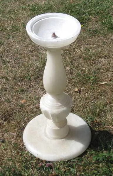 Pied de guéridon en albâtre - photo 3