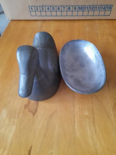 Vide poche canard en etain - photo 2