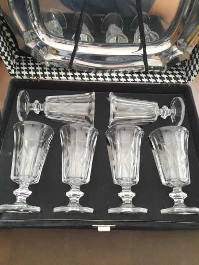 Coffret 6 Verres à Pied Transparent en Cristal - photo 2