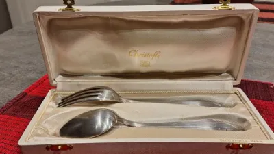 Couvert en argent 2 pièces christofle - Arts de la Table - Sartrouville (78500)