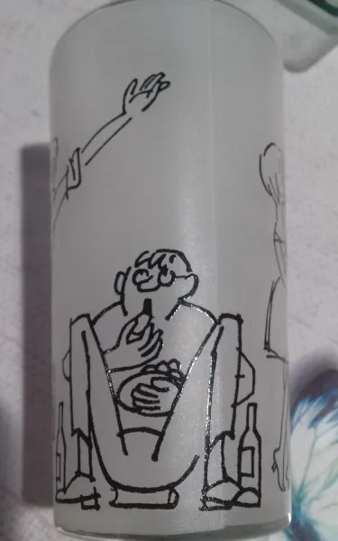 Verre à limonade ancien cabu - photo 2