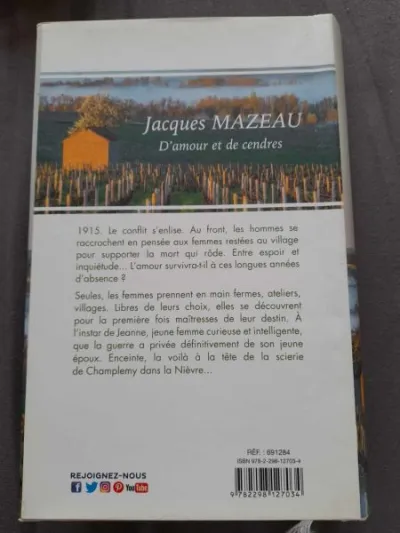 D'amour et de cendres - jacques mazeau - Livres - Saint-Satur (18300)