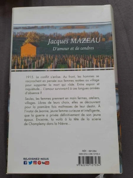 D'amour et de cendres - jacques mazeau - Livres - Saint-Satur (18300)